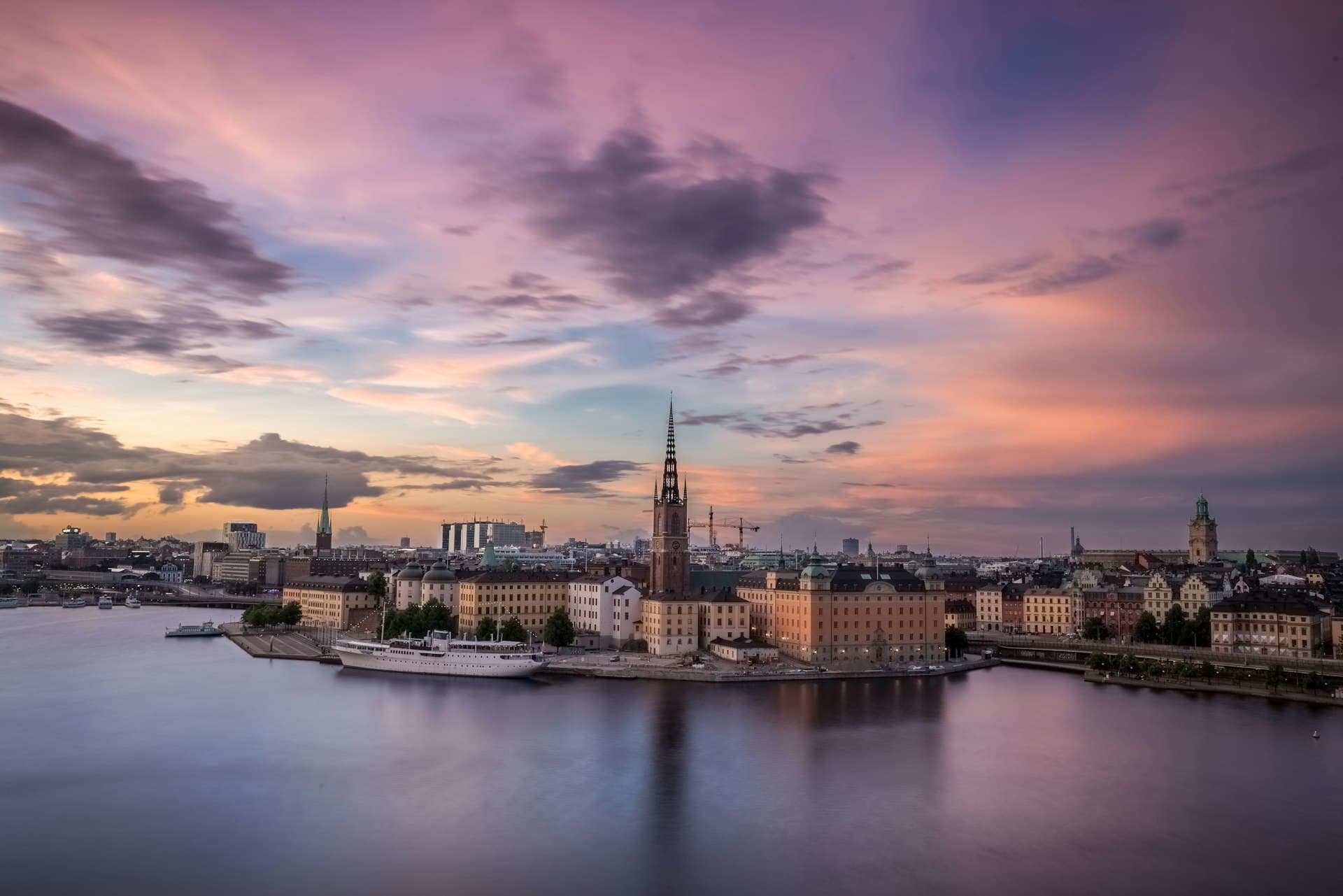 Swedish archipelago islands and calm waters